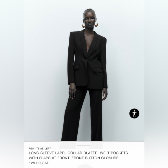 Zara Black Blazer - Picture 4 of 5